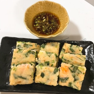 カニカマでお手軽♬米粉のチヂミ